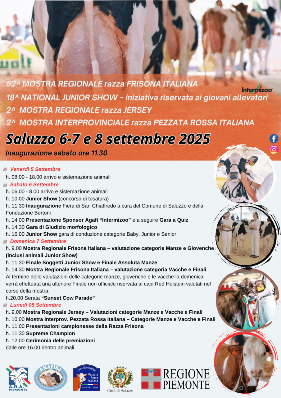 Locandina Mostra Regionale Saluzzo 2025 X WhatsApp e per Stampare